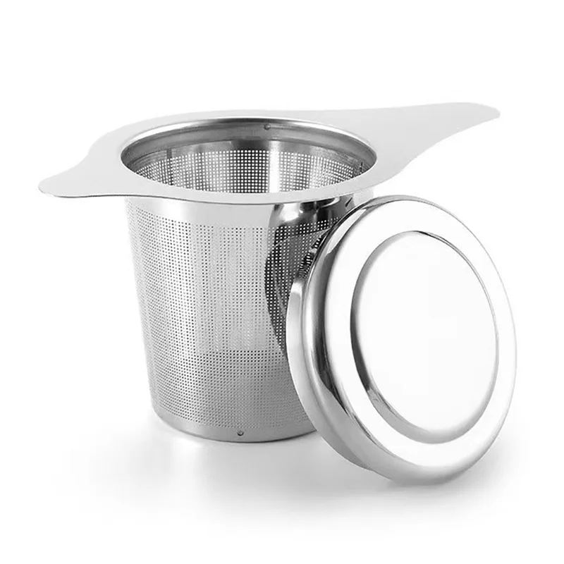 Infuseur à thé avec poignée, diffuseur de thé en acier inoxydable, filtres à mailles fines, tasses à théières suspendues pour raconter le thé en vrac