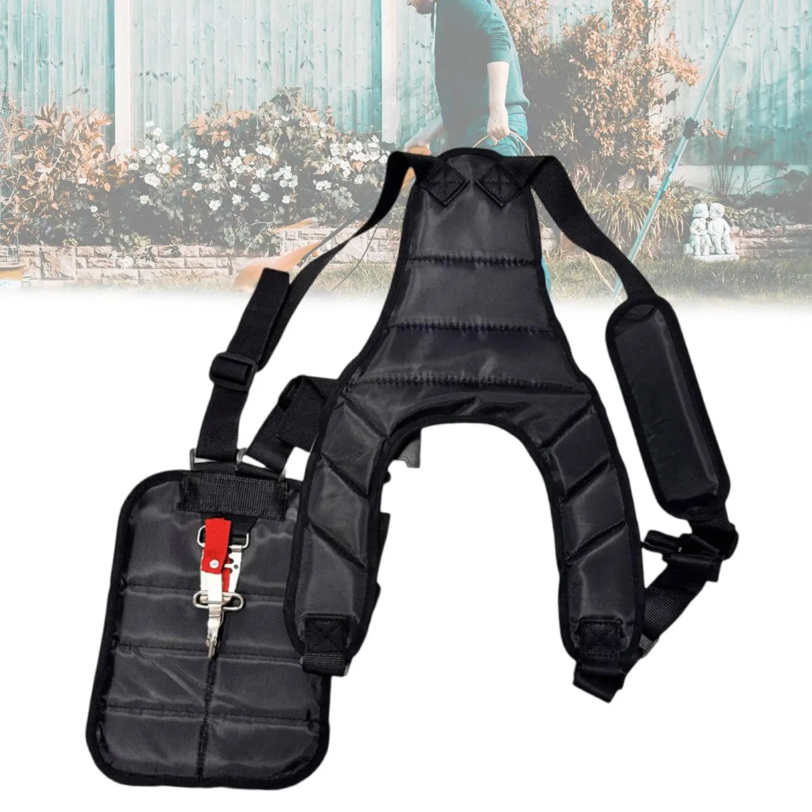 

Brush Cutter Strap Adjustable Straps Double Shoulder Trimmer Harness Vegetation Eater Harness Ergonomic Design for Landscapers