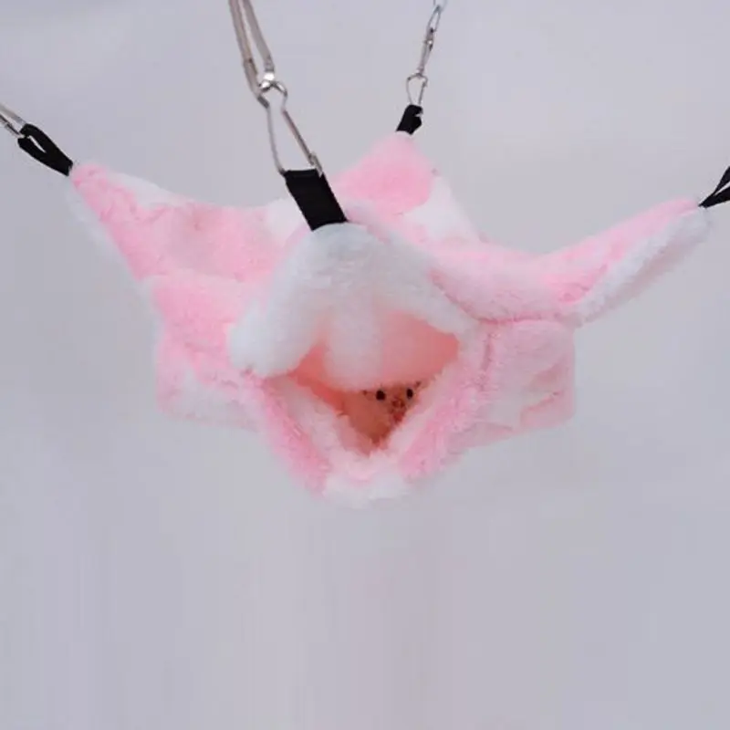 Warm Hamster Hammock Rat Hanging Beds House New Arrival Small Animal Cage Squirrel Guinea Pig Double-layer Fleece