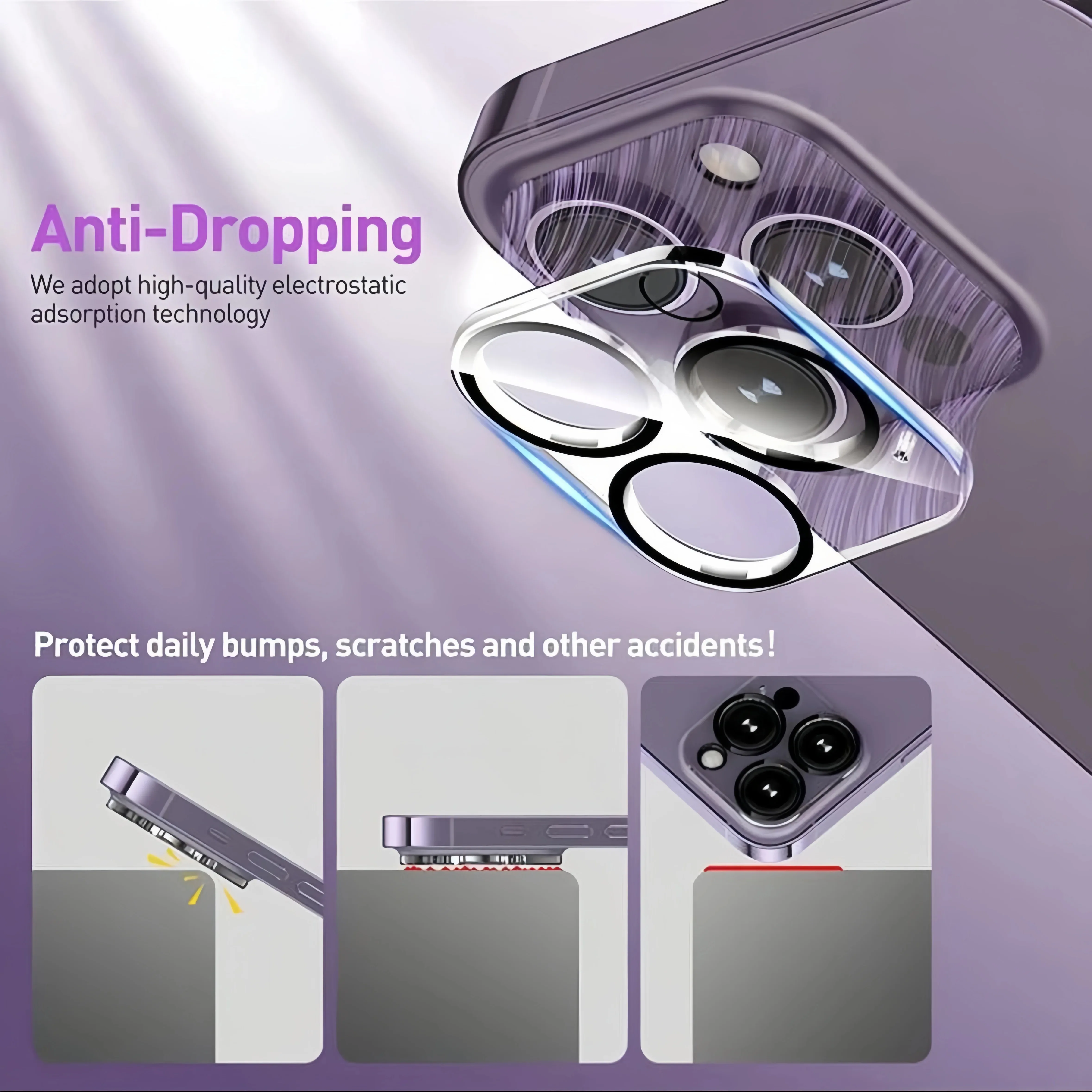 3 قطعة لابل آيفون 17 الهواء 16e 16 15 14 13 12 11 برو ماكس بلس كاميرا خلفية صغيرة الزجاج المقسى 9H حماية