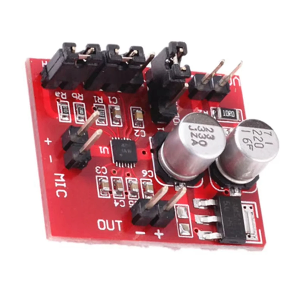 

AA08-MAX9814 DC3.6V-12V With AGC Function Electret Microphone Amplifier Board Volume Control Audio Board