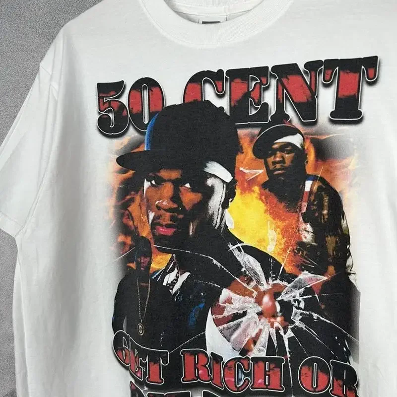 50 Cent Oscar The Grouch T Shirt Rap 90s Reprint KH11361