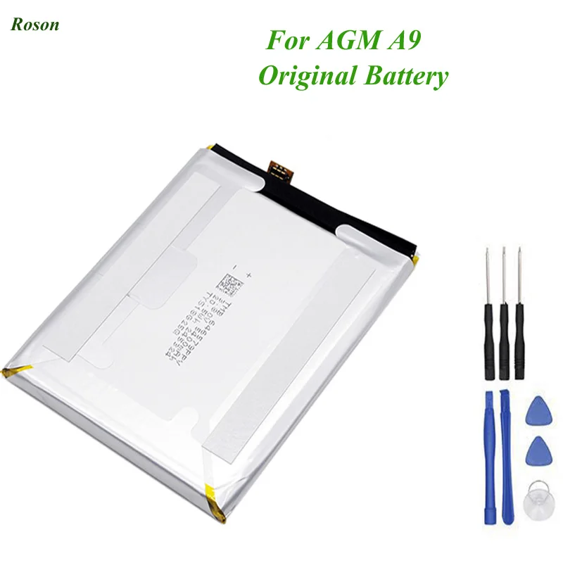 For AGM A9 Battery 5400mAh 100% New Original Replacement Accessory Accumulators For AGM A9 +Tools