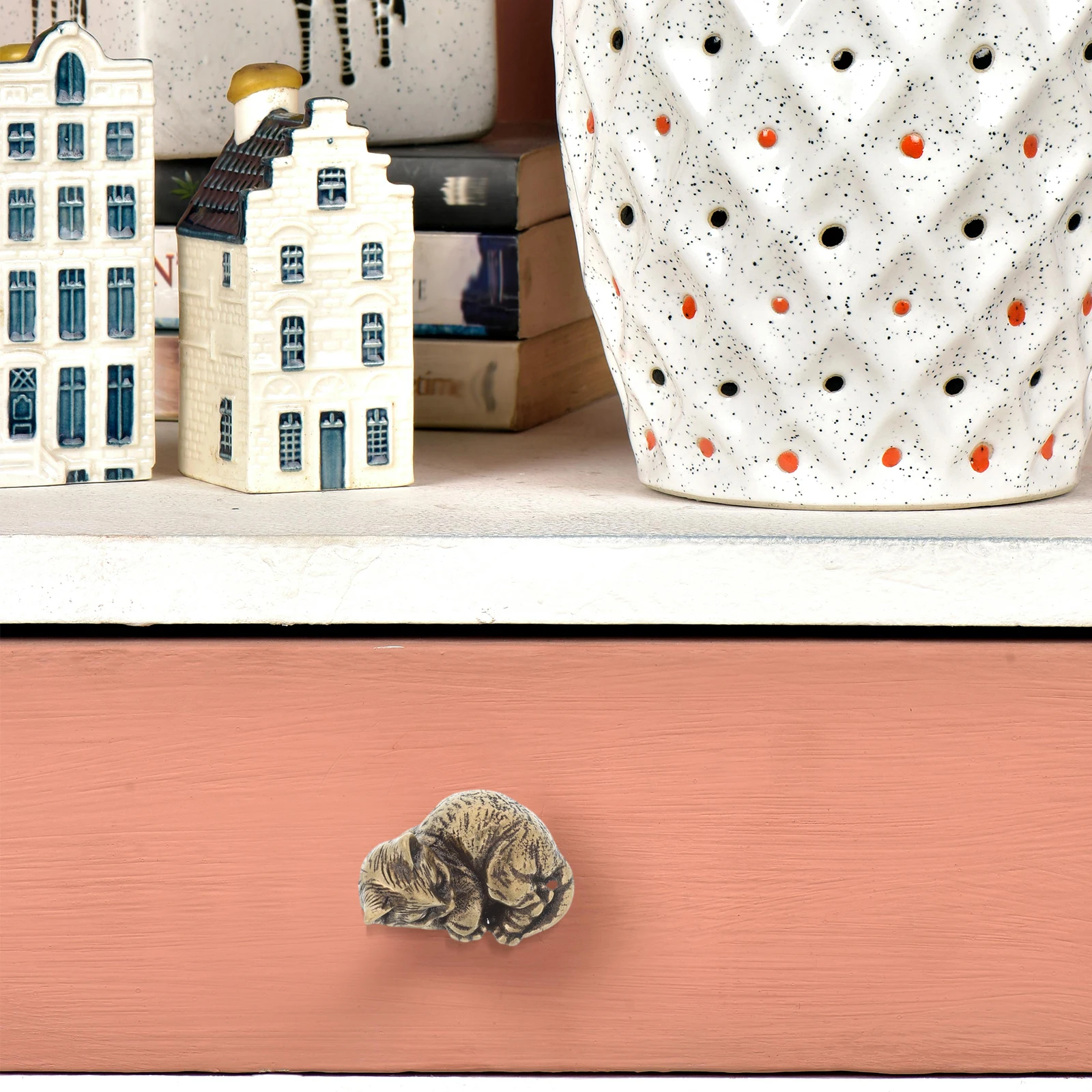 

Cabinet Handles Brass Door Cute Knobs Copper Drawer for Cupboards Chest Golden Vintage Pull Bronze Tone Child