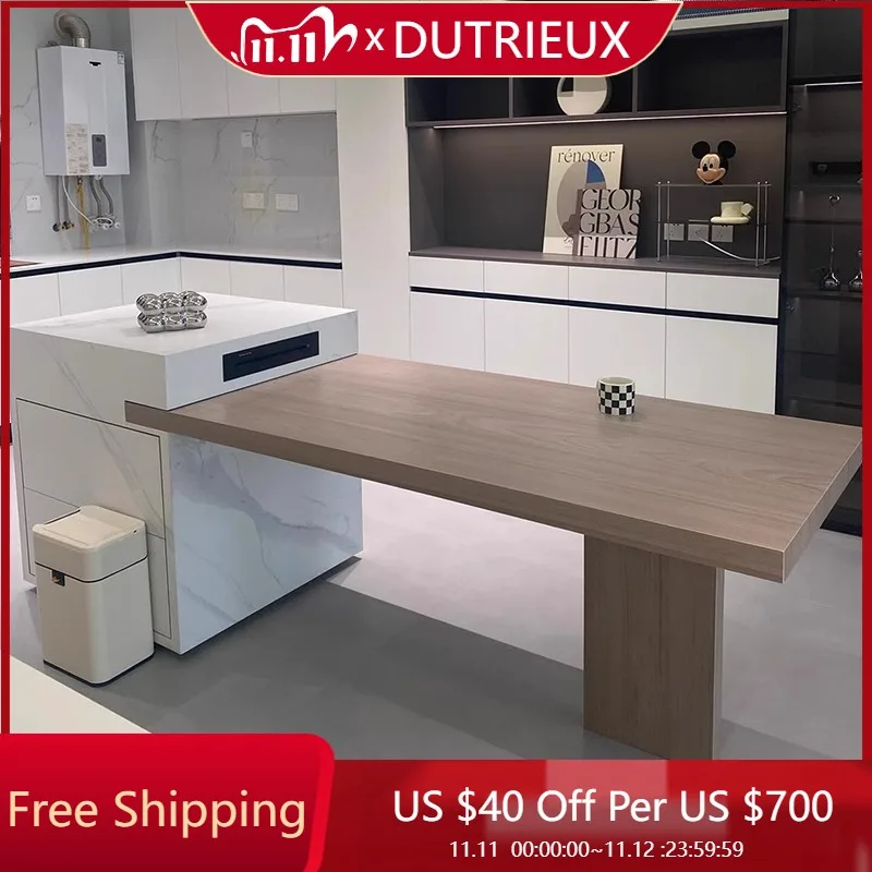 

Mobile Extendable Dining Table Extending Coffee Restaurant Side Dining Table Nordic Luxury Gaming Lounge Mesa Salon Furniture