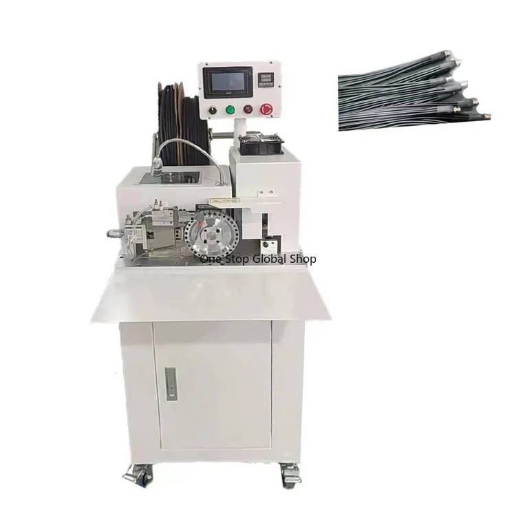 Heat Shrinkable Tube Sleeves Inserting and Wire Harness Shrink Pipe Cutting Machine