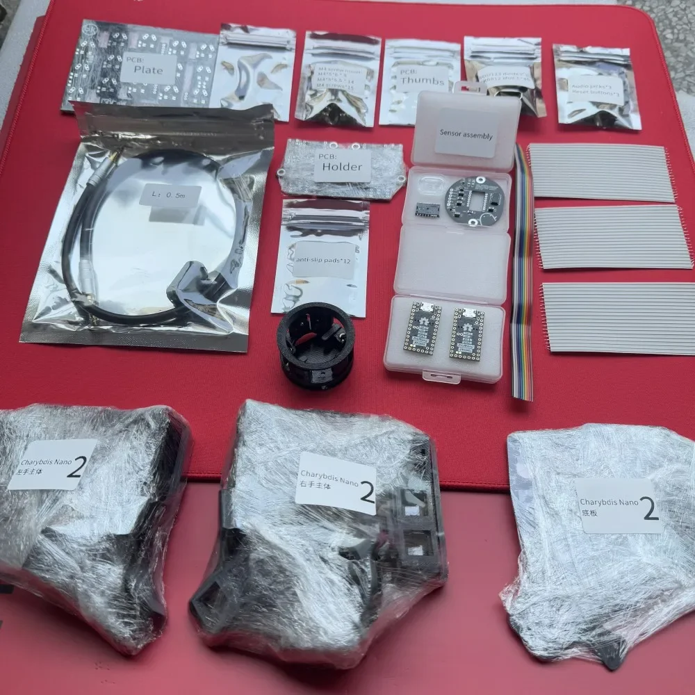 Charybdis Split-Tastatur, PCB-Material, kundenspezifisches Charybdis Mini/Nano, kabelgebundene/kabellose Tastatur, Plattenhülle, Spielzubehör, nicht vorgefertigt