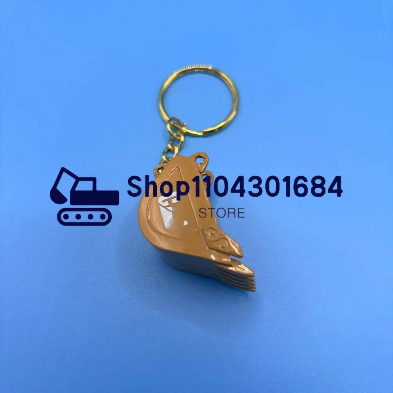 8H5306 5P8500 For CAT-Excavator Heavy Equipment Keychain F0002 Ignition Key with Bucket Key Chain