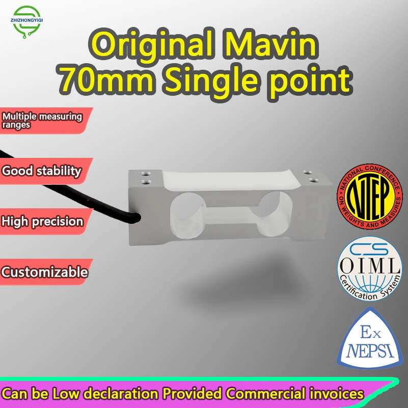 Original MAVIN ZZPH6 High Precision Load Cell 0.3kg-10kg Aluminum Alloy Single Point Weigh Sensor for Counting Scale Balance