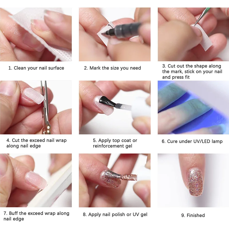1 Roll Nail Repair Fiberglass Silk Wrap Self Adhesive Strong Protect Reinforce Extension White Sticker For Broken Manicure Tools image 5