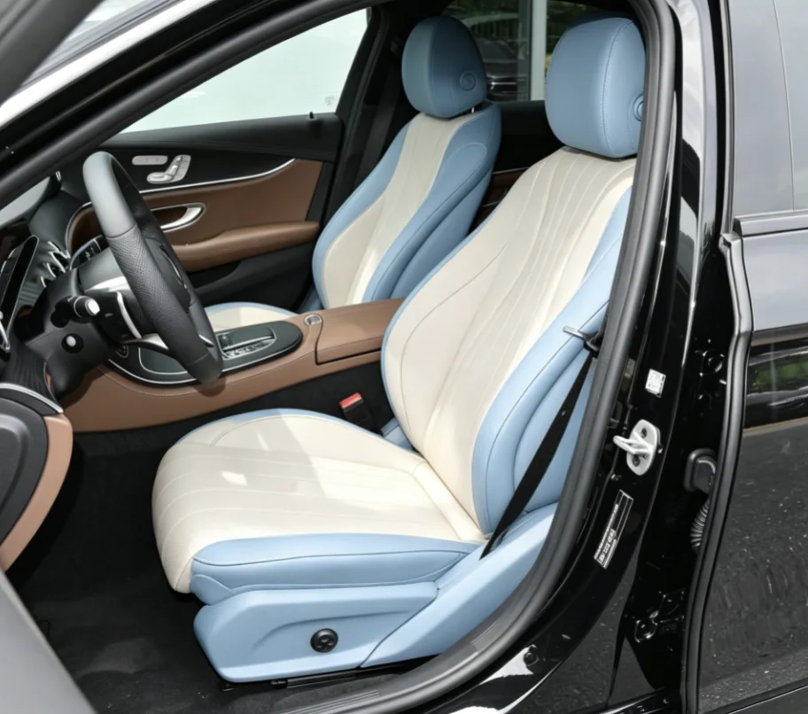 Für W213 2017~2020 Maßgefertigte Autositzbezüge Luxuriöses Nappaleder 100% Passgenau Innenraumzubehör 360 ° Vollständige Abdeckung – Detail 6