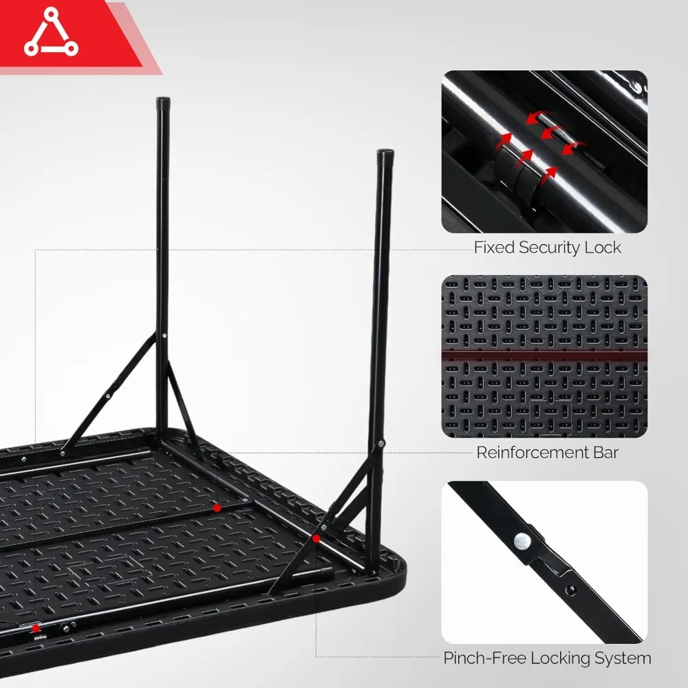 Składany stół do mahjonga na 35 graczy, stół do gier karcianych dla 4 graczy z uchwytami na kubki i rowkami na żetony, przenośna składana plansza do pokera i domino