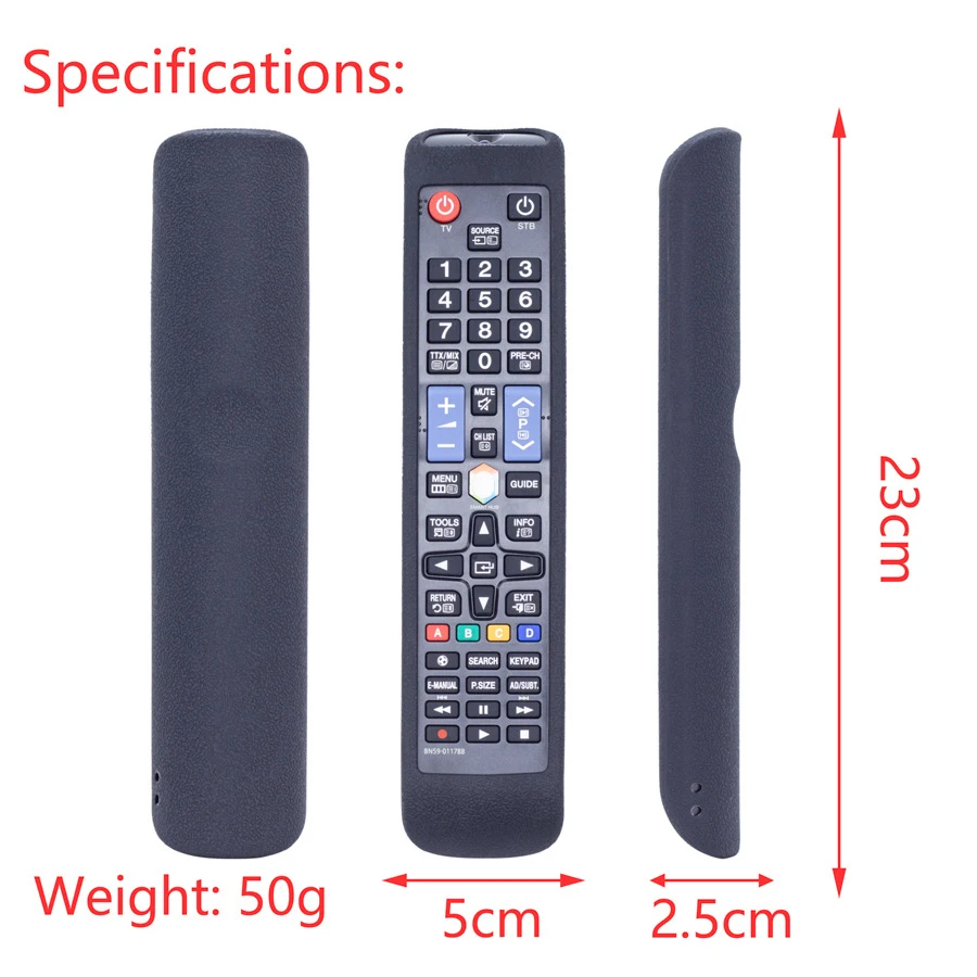 For SAMSUNG BN59-1178B Remote Control Case Soft Silicone Shockproof TV Remote Protective Cover
