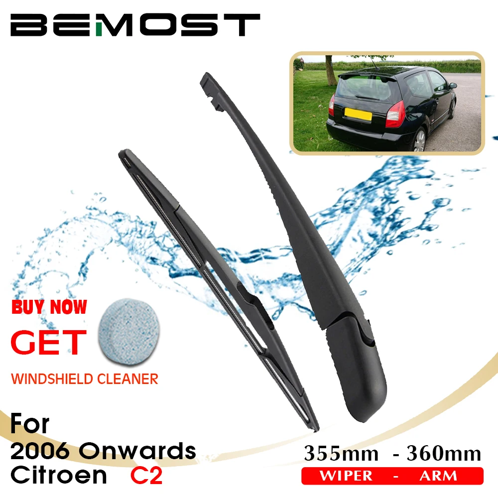 

BEMOST Car Blade Rear Windshield Wiper Arm Blade Brushes For Citroen C2 355MM Windscreen Auto Styling 2006 Onwards