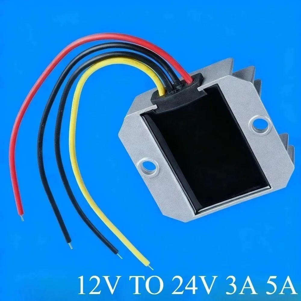 12 Volt to 24 Volt 5A 3A Automotive Power 12V TO 24V DC-DC Voltage Regulator Transformer Module Booster Converter