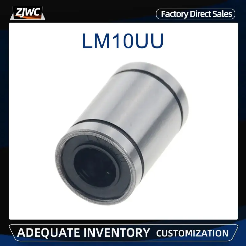 1pc LM10UU Long Type 10mm Linear Ball Bearing CNC Parts For 3D Printer Linear Bearings