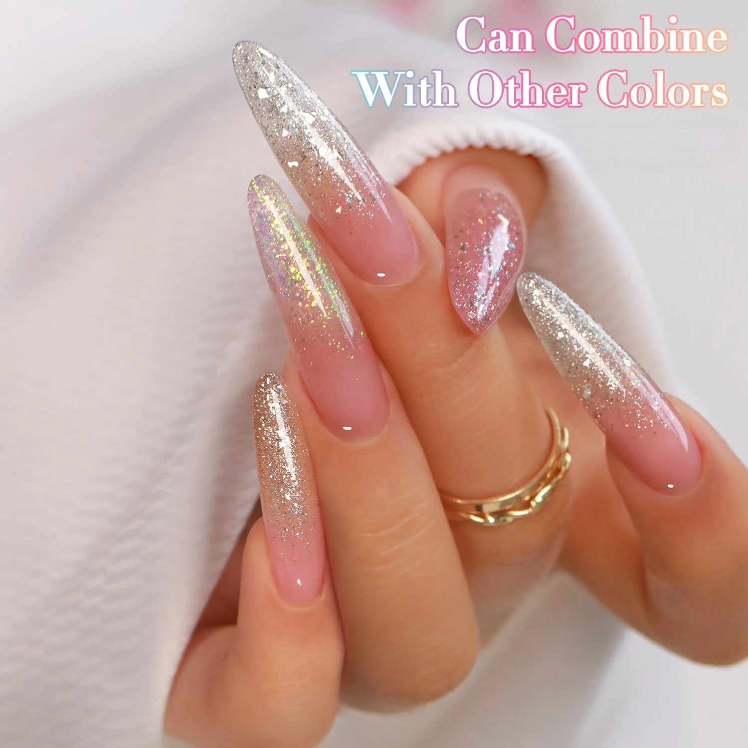 15ml Champagne Aurora Holograp - Nail Art Rainbow review and price