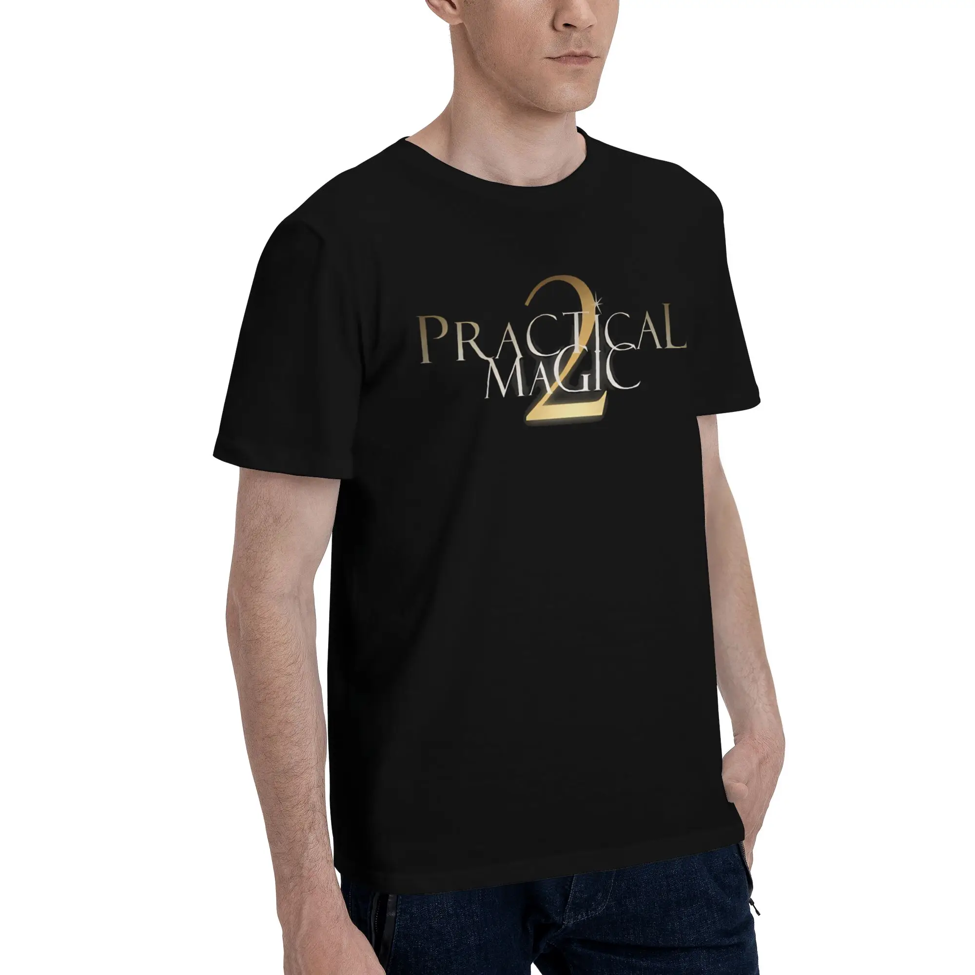 Practical Magic Witchcraft Wiccan Occult Moon Tee Shirt for Men Women Graphic Printing T Shirts  100% Cotton Clothing