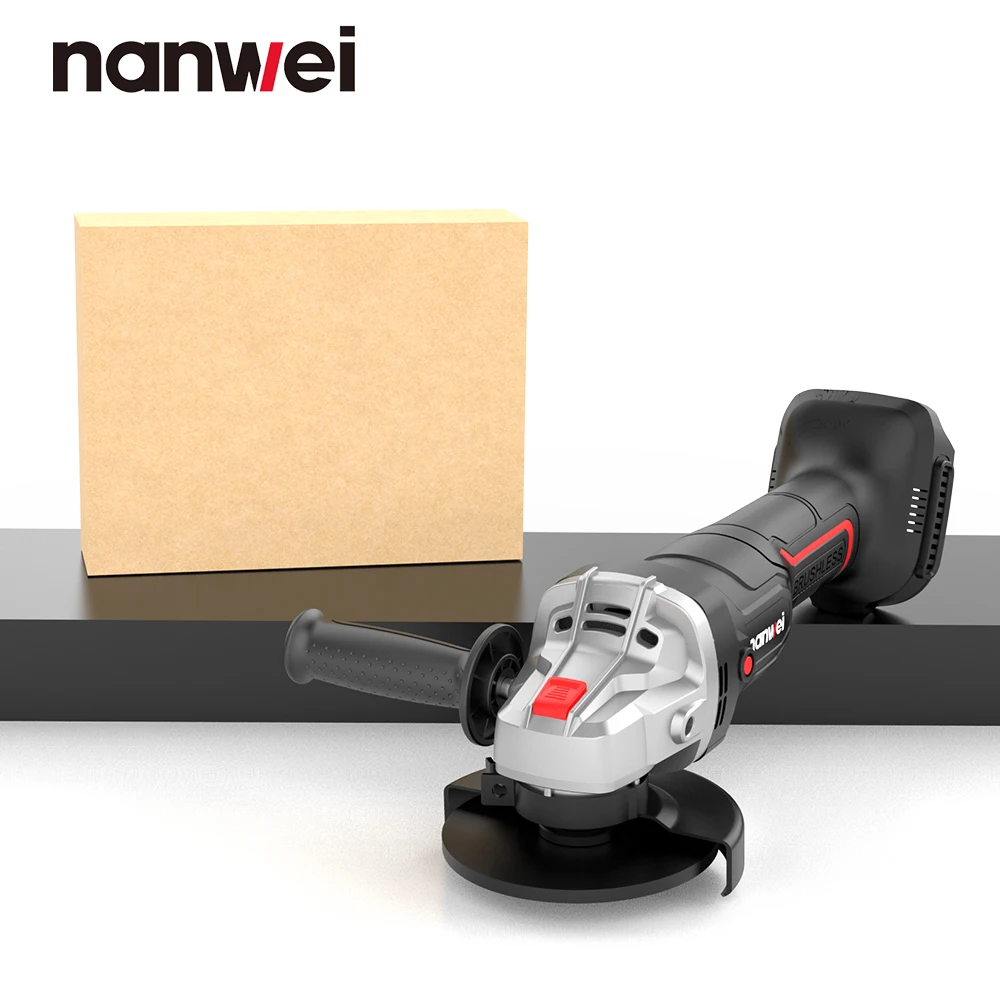 

NANWEI 21V Brushless Li-ion Angle Grinder Cordless Polisher Grinder Cutting Machine