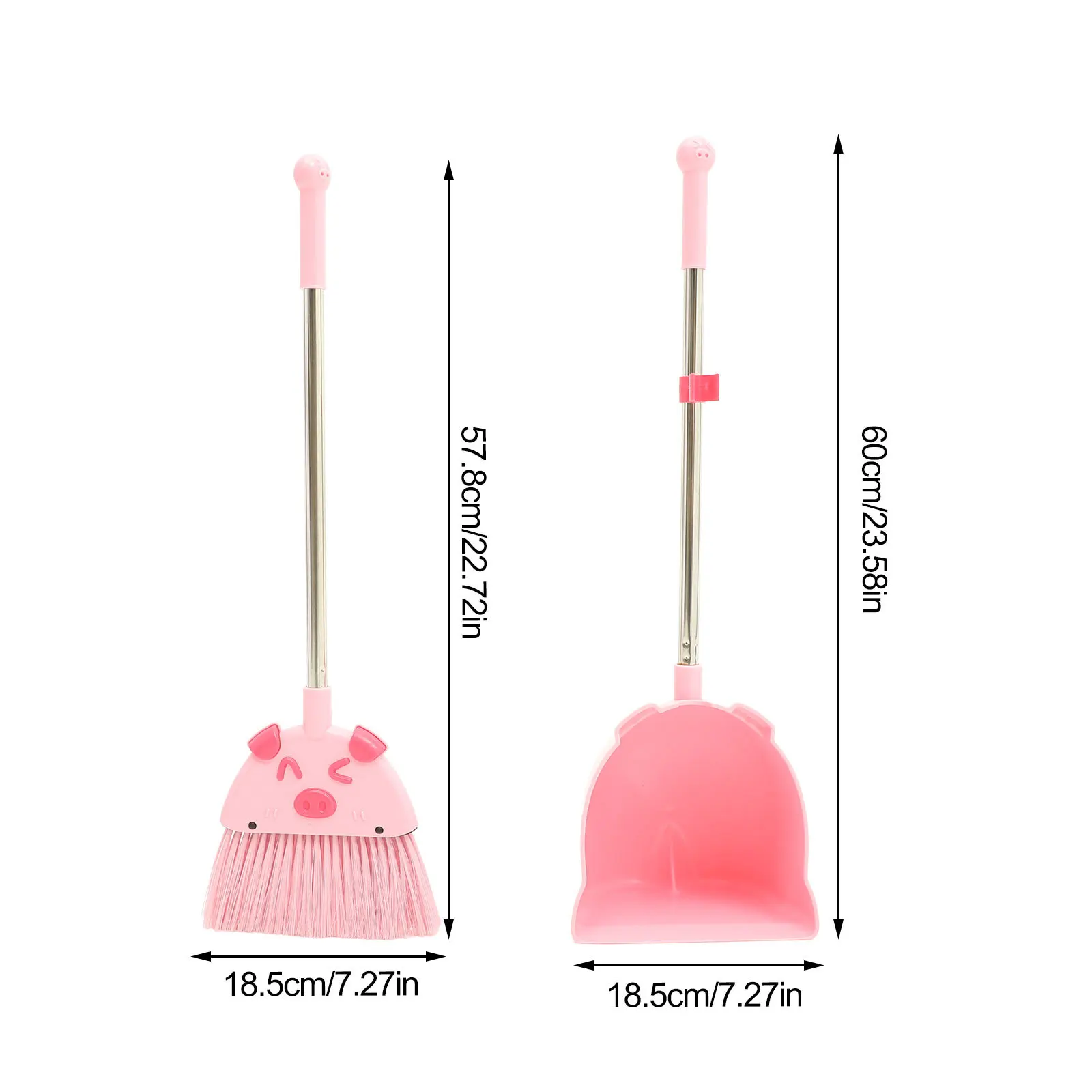 1 conjunto crianças vassoura pá conjunto ergonômico durável ferramenta de limpeza doméstica para crianças fingir jogar pequenos acessórios de limpeza