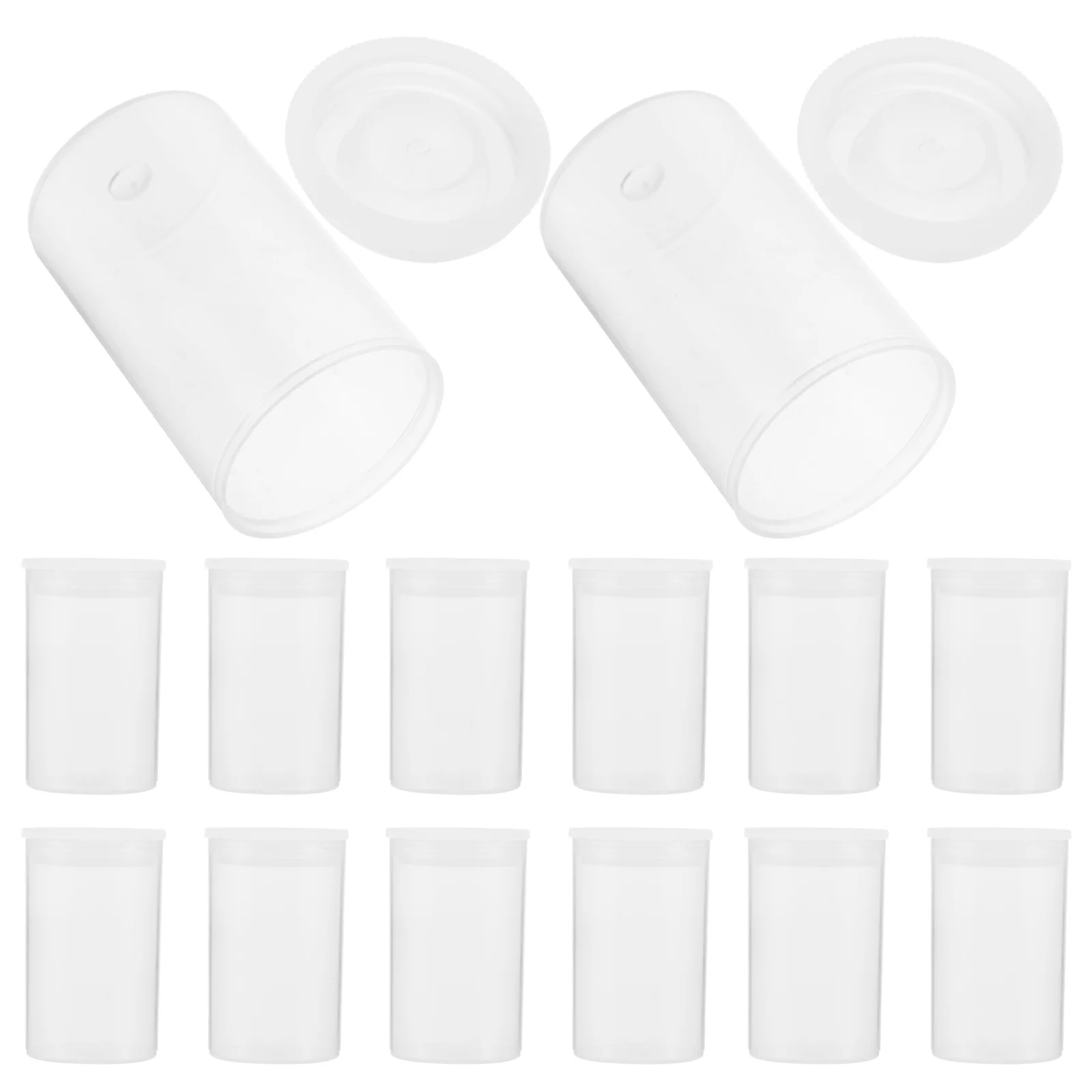 

100Pcs Small Plastic Containers with Lids Transparent Storage Jars for Organizing Beads Coins Keys Art Supplies Sewing Items