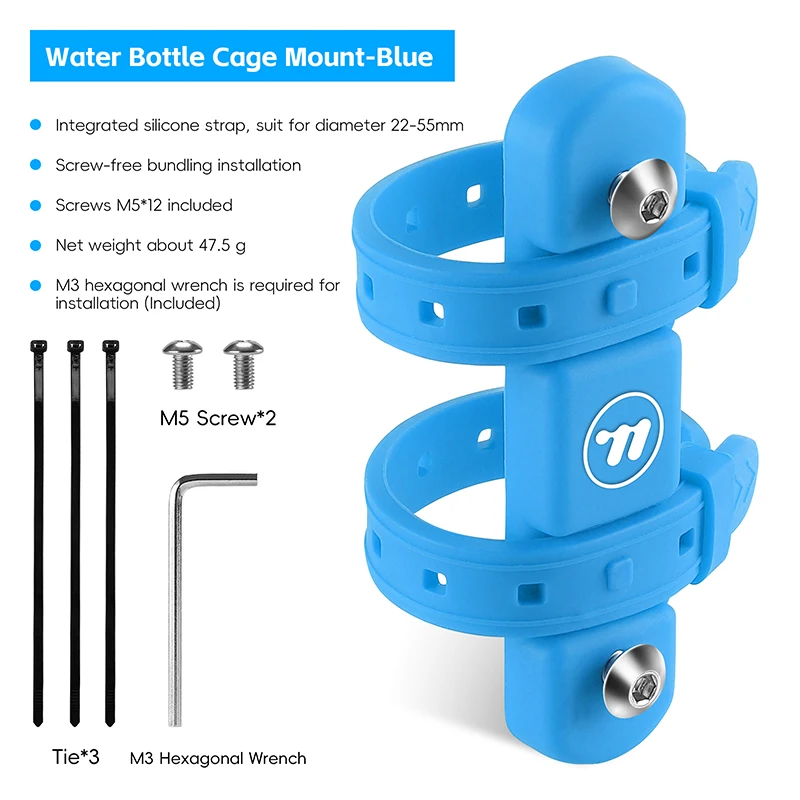 WEST BIKING Integrierte Gurt Wasserkocher Halterung Fahrrad Wasser Flasche Käfig Halterung Bunte Silikon Flasche Halterung Fahrrad Zubehör