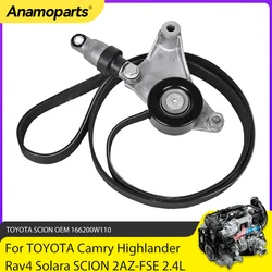 Engine Parts Belt Tensioner Kit Fit 2.4 L For Toyota Camry Highlander Rav4 Solara SCION 2AZ-FSE 2.4L L4 GAS 1662028011