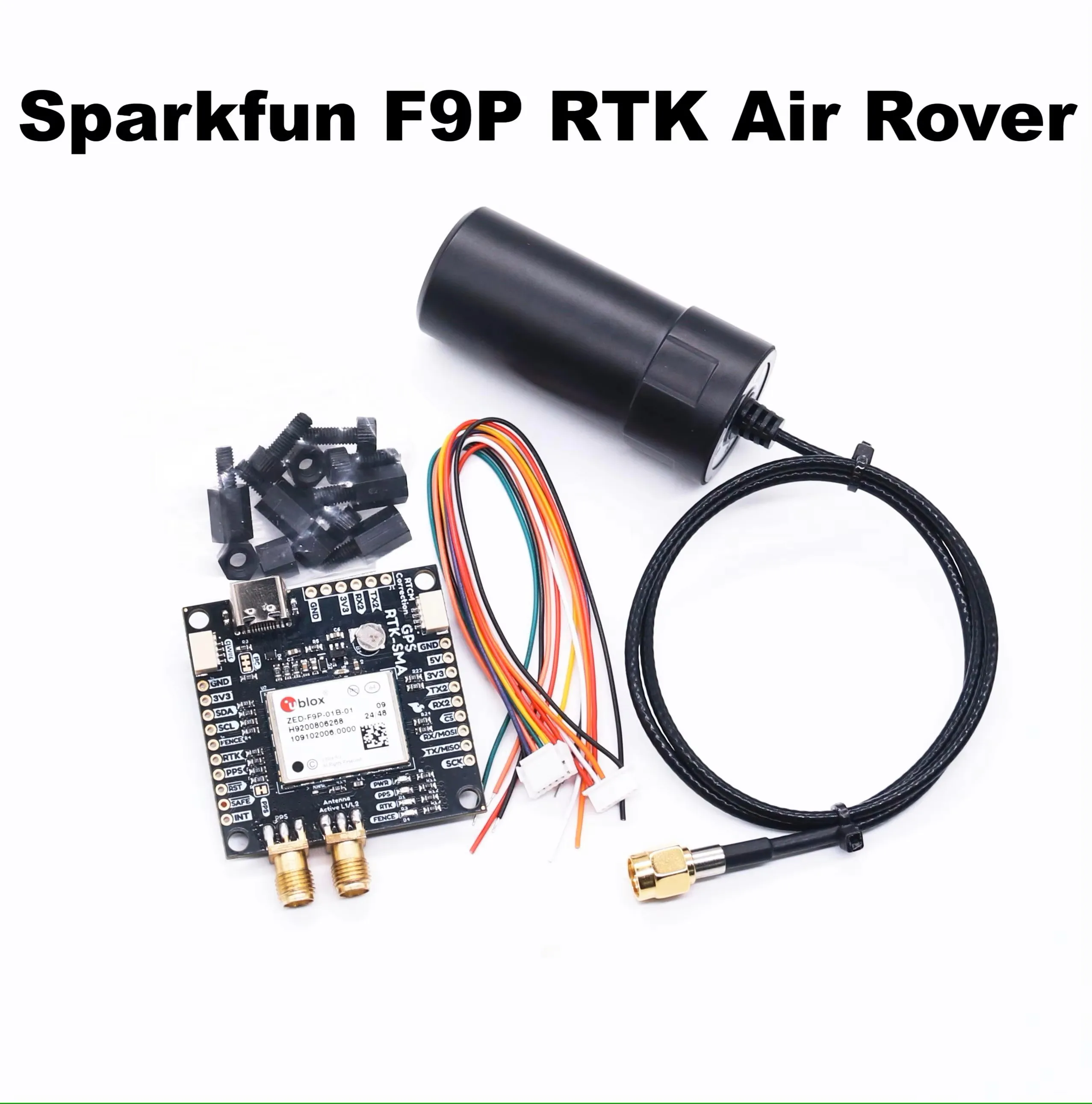 DroneHub SparkFun GPS RTK2 Board ZED F9P Qwiic High-Precision UAV GNSS Series Ardupilot FPV AutoPilot flight control view 2