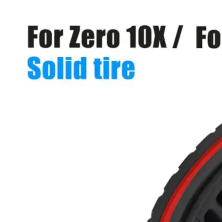 1pc Solid Tire 10 Inch 80/65-6 Solid Tire 10x3.0 For Zero For VSETT10+ Electric Scooter Wear-resistant Rubber Tires Parts