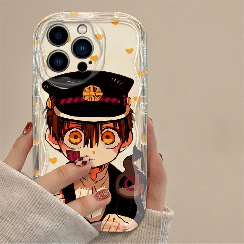 Toilet-bound Hanako-kun Cute For Apple iPhone 15 14 13 12 11 XS XR X Pro Max Plus Wave Oil Back Phone Case