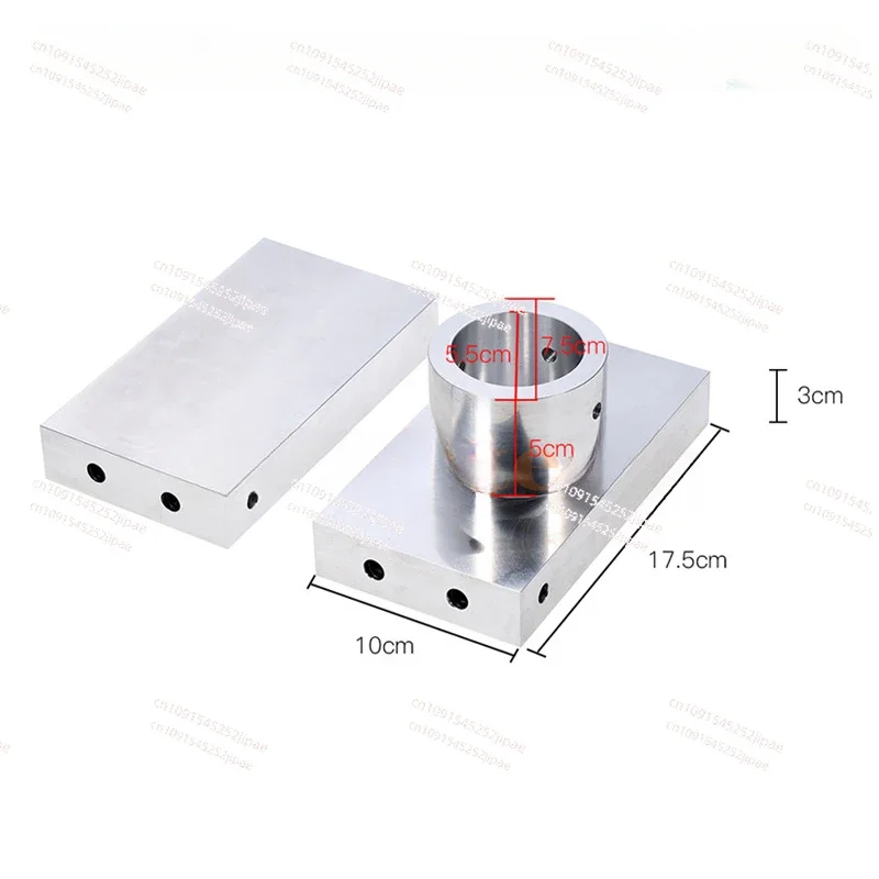 4x7inch Rosin Press Plate Kit with 4pcs Heating Rod and Double Pid Temperature Controller Module DIY Build 10-20 Ton Rosin Press