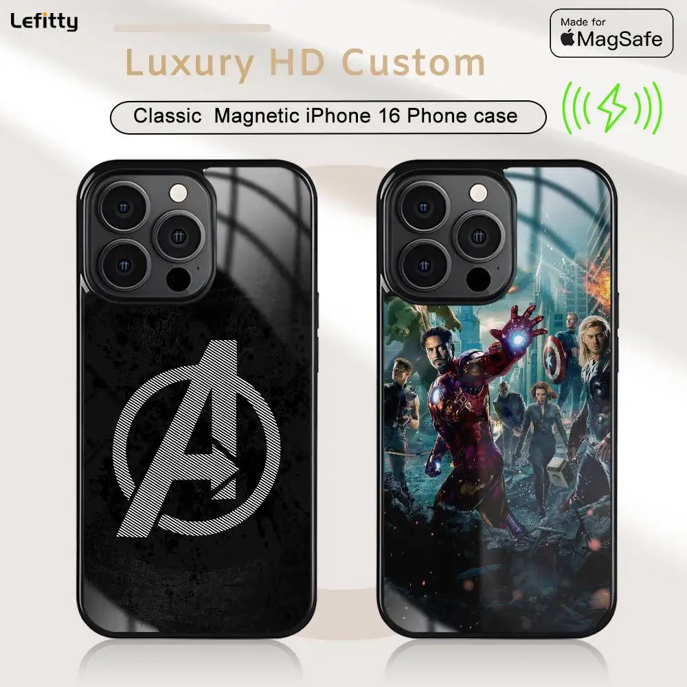 

Famous A-Avengers Phone Case For iPhone 16 15 14 13 12 11 Pro Max Plus Mini Magsafe Charging Cover Magnetic Hard Shell