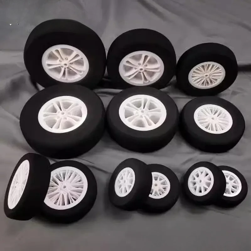 

RC Airplane Hobby Models DIY Plane Landing Gear Spare Part New Skywing-rc Original parts 2pcs 80mm /100mm /115mm /130mm Wheels