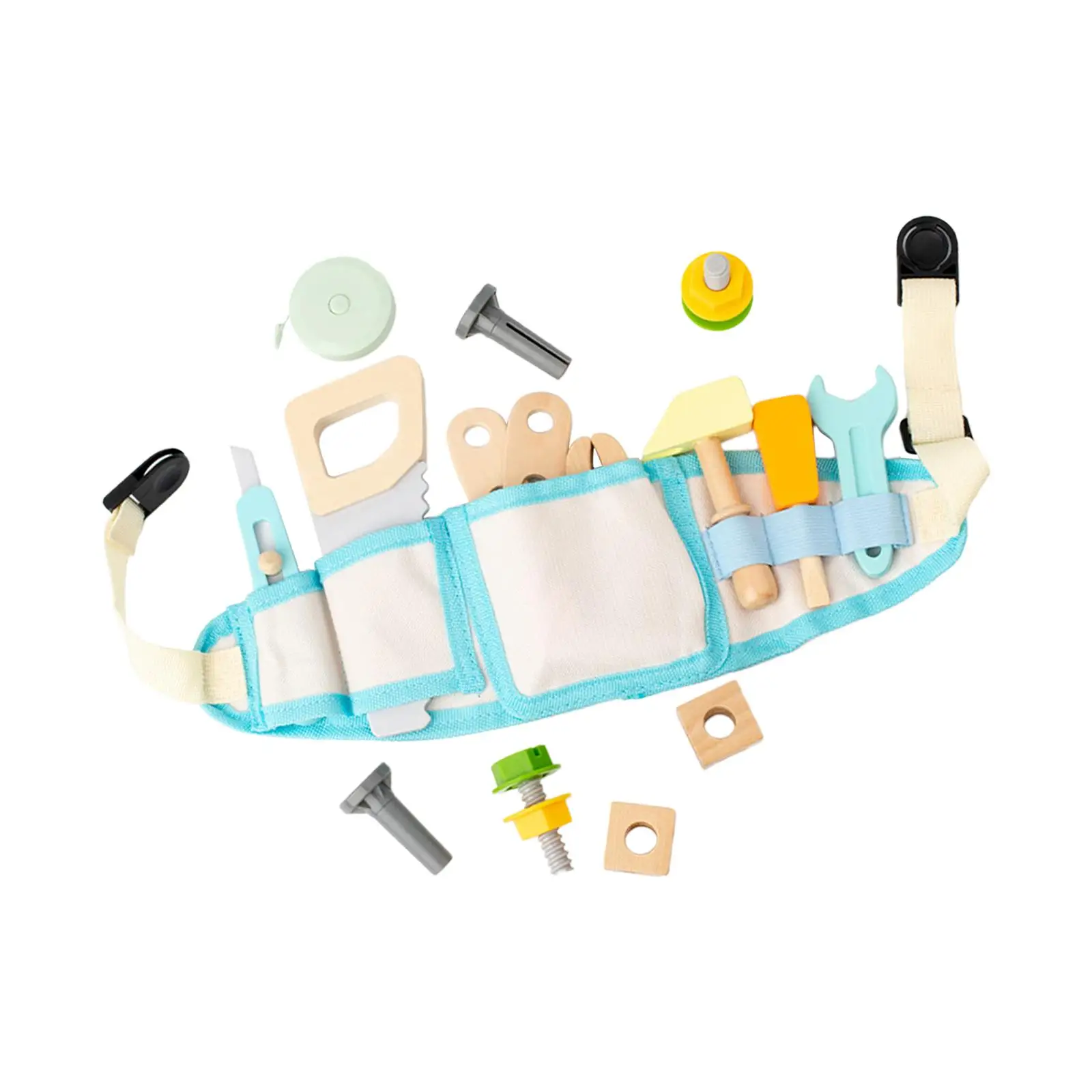 Crianças ferramenta cinto montessori brinquedo educativo haste construção brinquedo conjunto de brinquedos de madeira para o jardim de infância pré-escolar festa brinquedo meninas meninos
