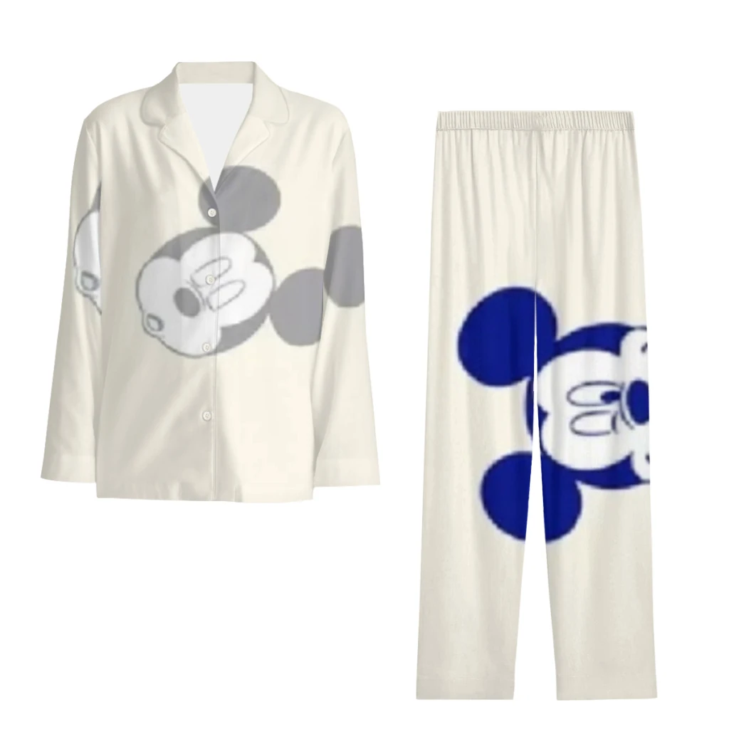 

Disney Mickey Mouse Complete set of printed pajamas, comfortable/cute/patterne