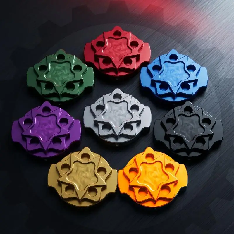 Motorcycle Radiator Cap Machined Aluminum Anti-leak Rustproof Radiator Cover for Most Street Bikes Off-road ATVs