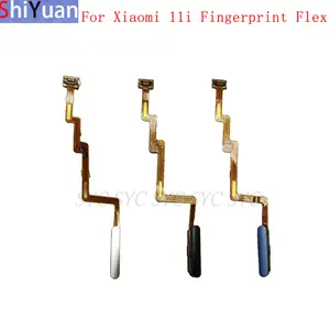 Bilashmart Fingerprint Sensor Button Flex Cable Ribbon Xiaomi Mi 11i Power Key Touch Sensor Flex Replacement Parts