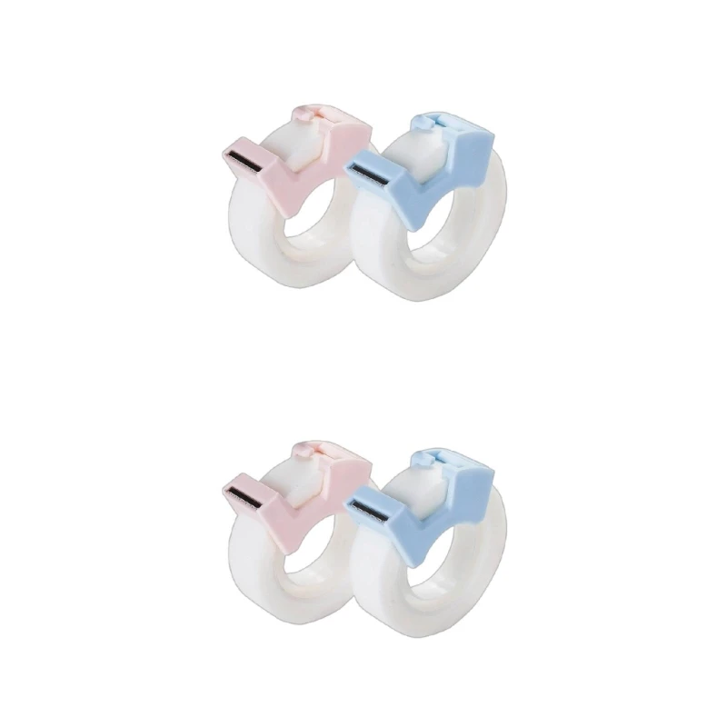 2 unids/pack cintas grabables cintas adhesivas índice con cortador cinta recargable apto para cintas 0,5