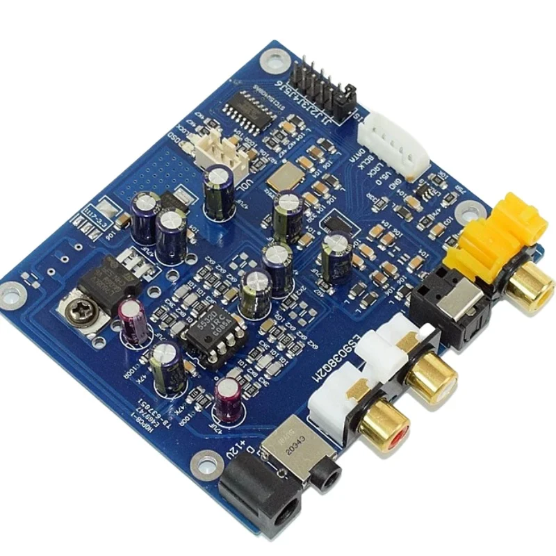 Es9038 q2m i2s dsd optical coaxial input decoding board dac