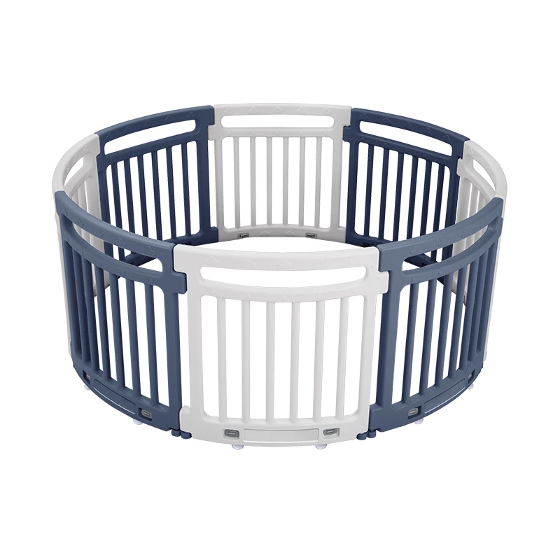 

2020 New Colorful 8 Panels Round Plastic Play Fences Yard Safety Baby Playpens
