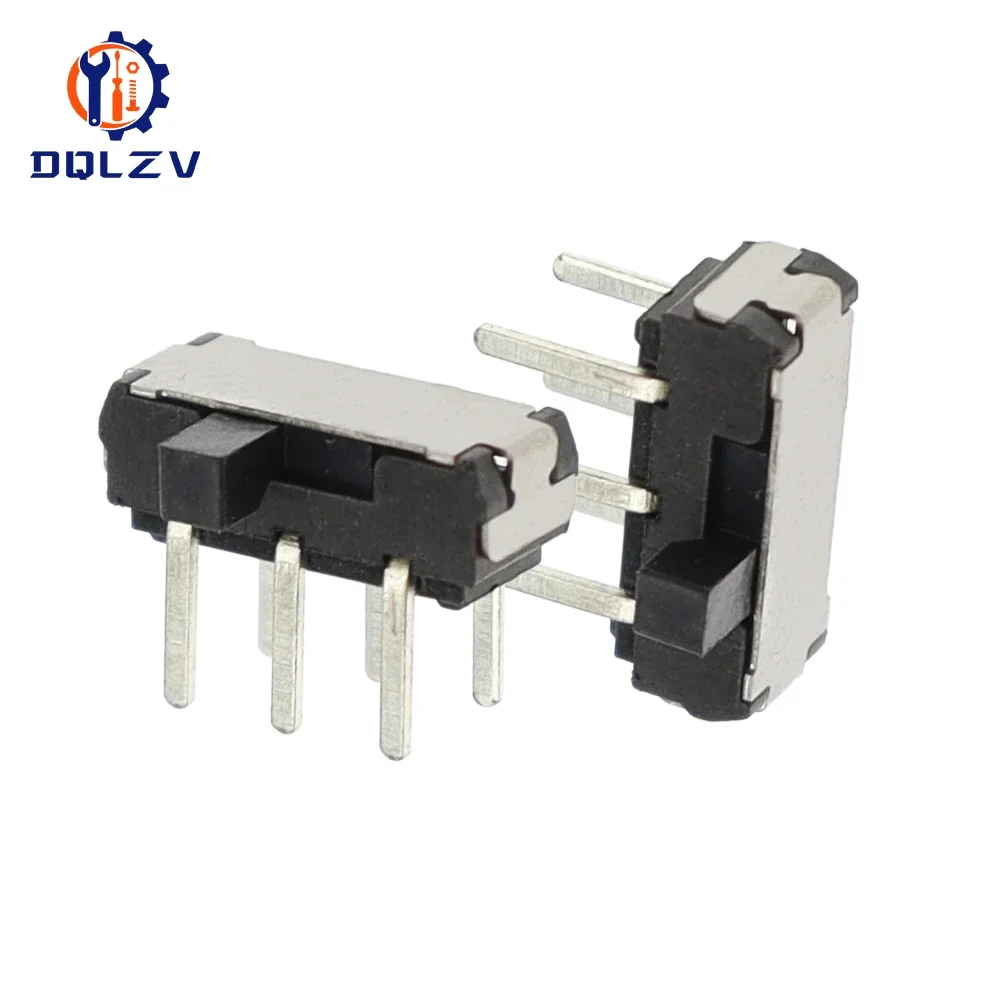 MSK-22D18 MINI Slide Switch 2P2T DPDT DIP 6Pin Side Slide Mini Toggle Switches Micro Slide Switches Black