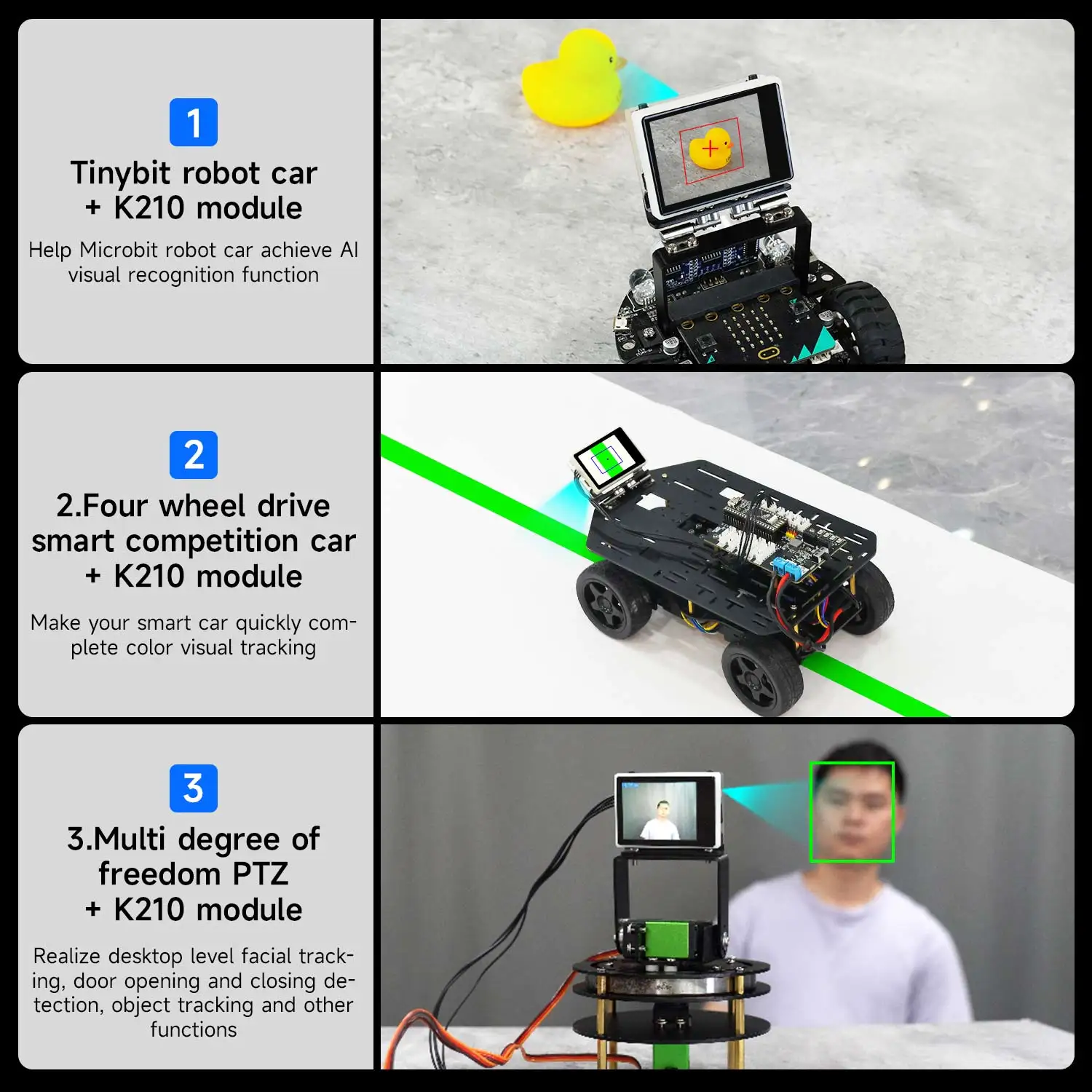 โมดูลการจดจําภาพ K210 พร้อมกล้อง 2MP เพื่อการเรียนรู้เชิงลึกปัญญาประดิษฐ์พร้อมพอร์ตอนุกรมรองรับ MicroPython