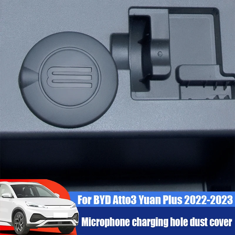 For BYD Atto3 Yuan Plus 2022 2023Armrest box microphone charging port protective cover dustproof and waterproof protective cover