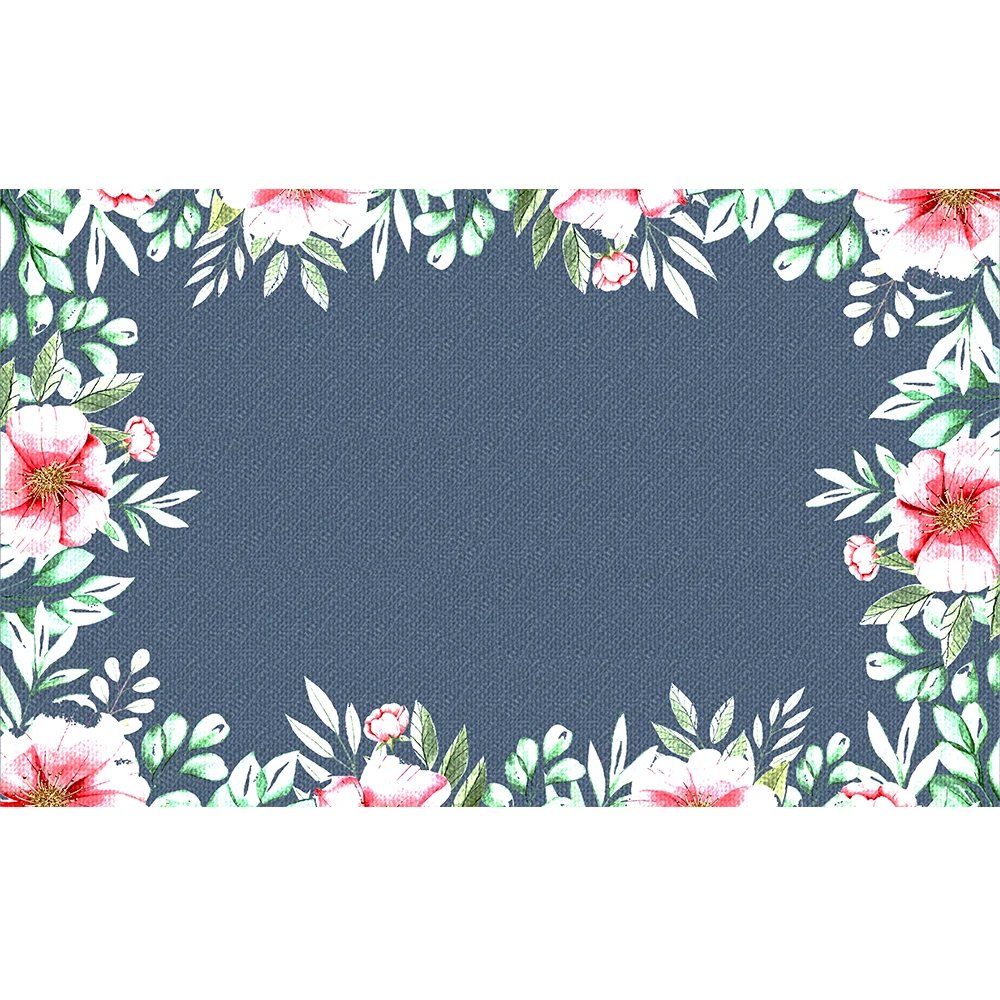 

Custom Family Name Funny Floral Doormat Rubber Backing Anti Slip Outdoor Front Door Mat Custom Rug Decor Carpets