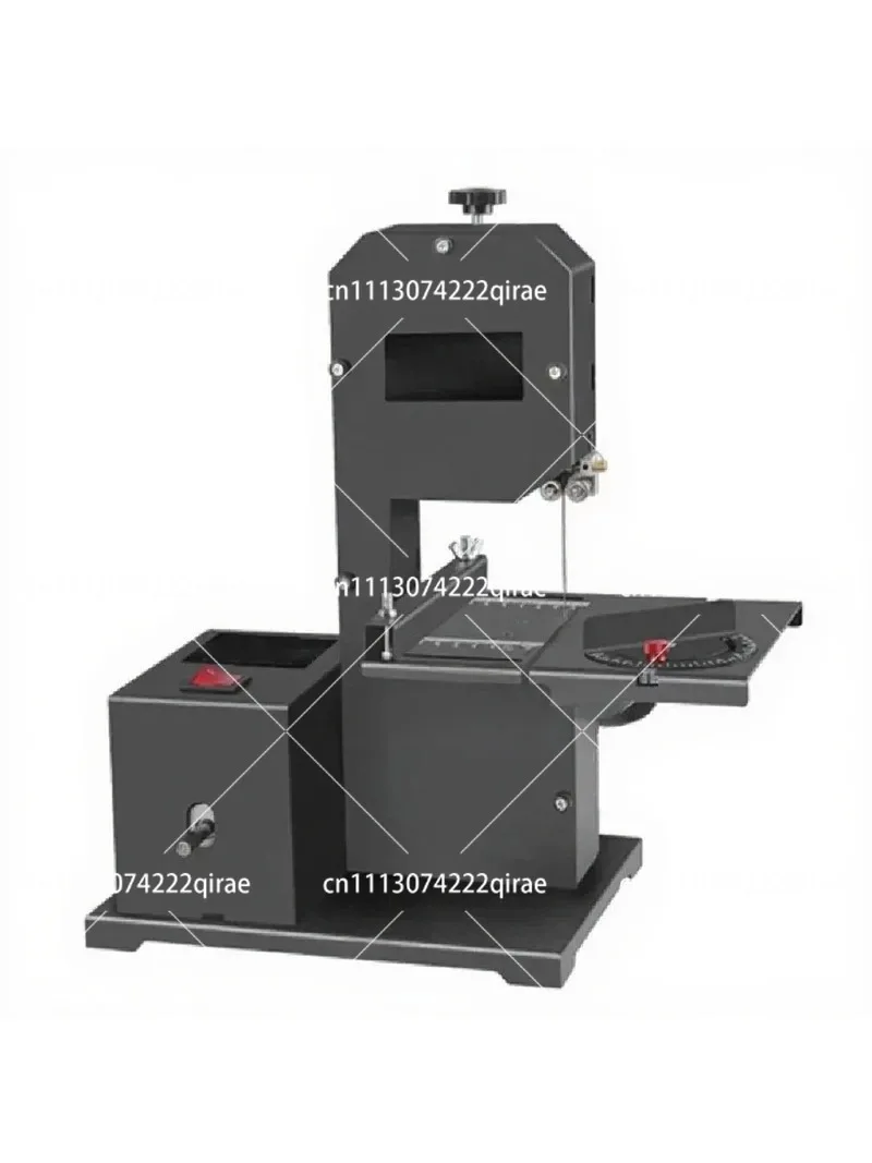 800W Electric Desktop Band Saw, Small Multifunction Curve Cutting Tool with 1 Linear Saw Strip, 1750RPM 70mm Woodworking Machine