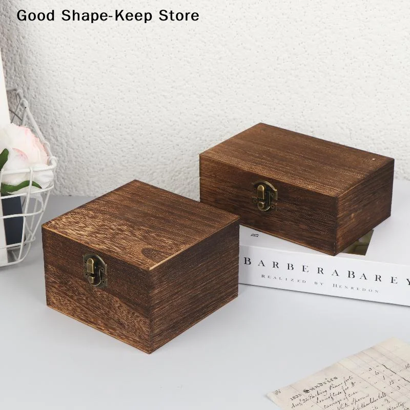 뚜껑이 있는 정사각형 힌지형 보석 공예품 보관함, 빈티 - Mystery Jewelry Jar Watches 리뷰 및 가격