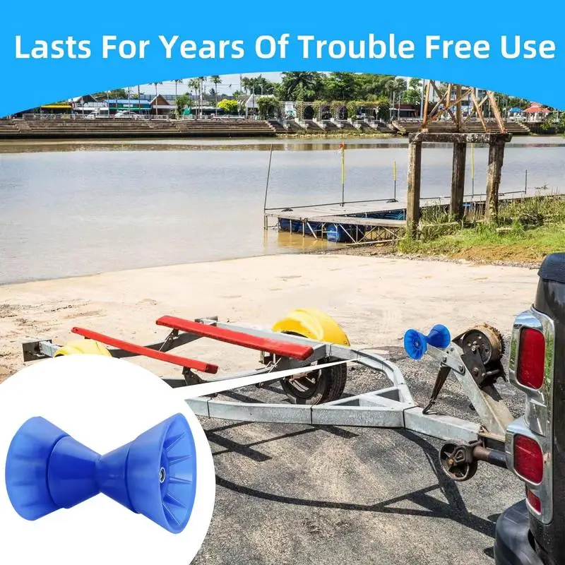 Boat Trailer Bow Roller Shock-Absorbing Boat Trailer Front Roller Boat Bow Roller Wear-Resistant Boat Ramp Rollers Trailer