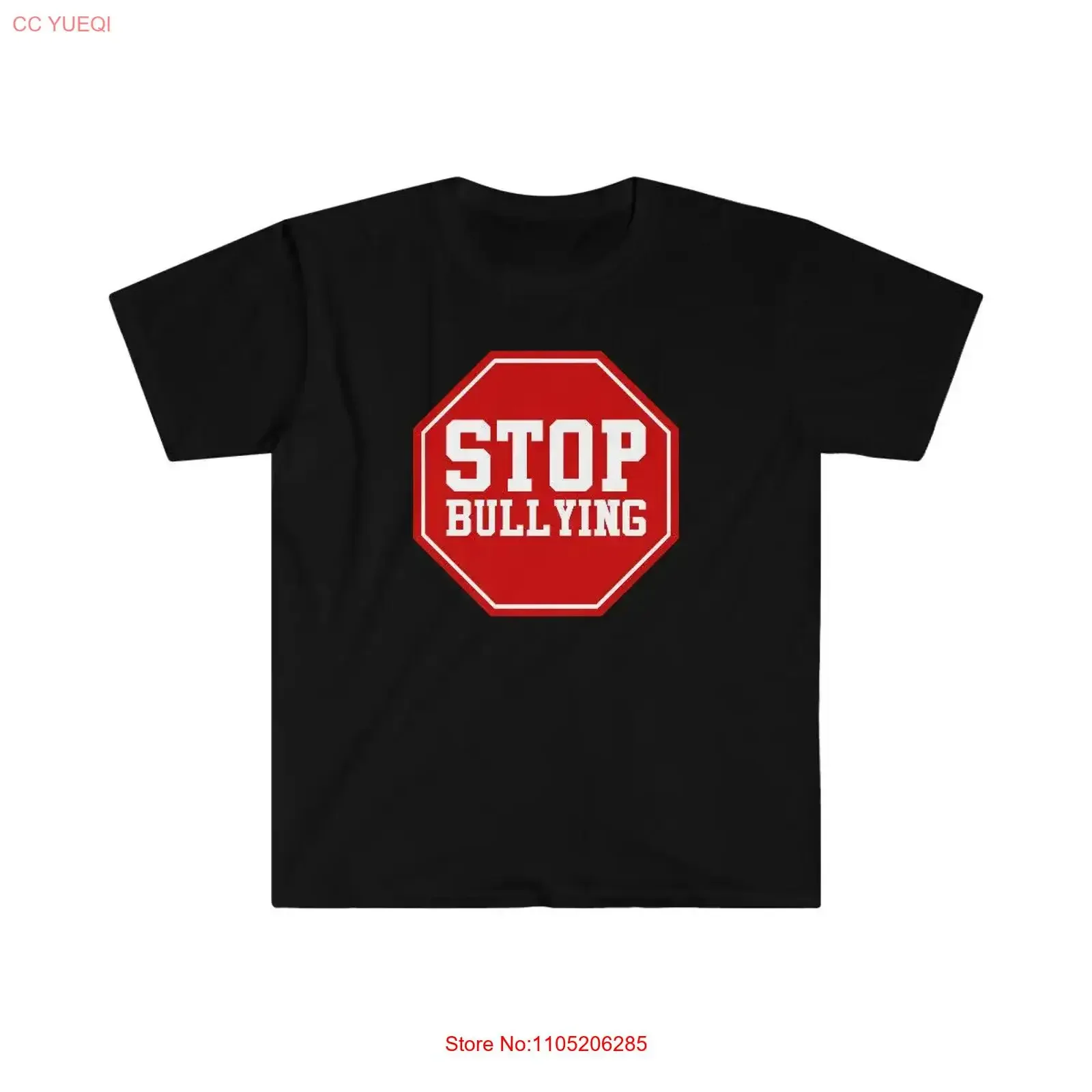 

Stop Bullying Softstyle T Shirt vintage Washed Slightly designer clothes Soft homme fashion Versatile Top For Everyday Wear