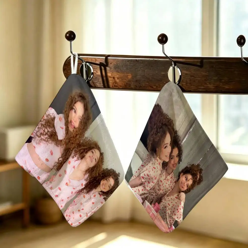 Hot K-Kalogeras S-Sisters Hanging Style Hand Wiping Towel Polyester Cotton Anti-fade For Indoor Kitchen Living Room