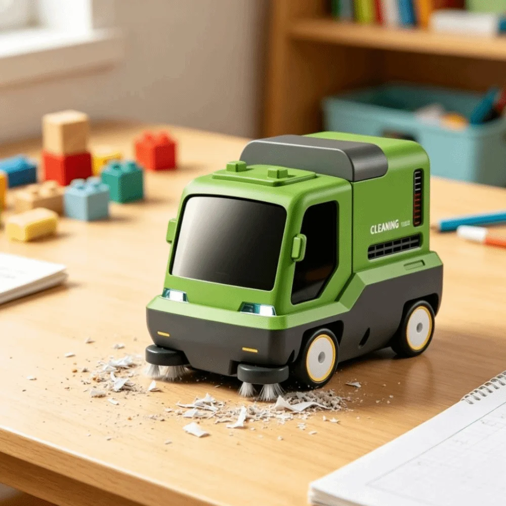 Wireless RC Vacuum Cleaner Car Mini 2.4G Desktop Cleaning Truck Remote Control Creative Remote Control Vacuum Cleaner